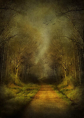 Fantasy Digital Art Rights Managed Images - Unknown Footpath Royalty-Free Image by Svetlana Sewell