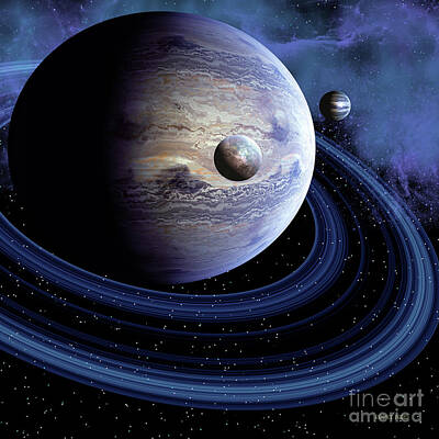 Science Fiction Paintings - Unknown Planet by Corey Ford