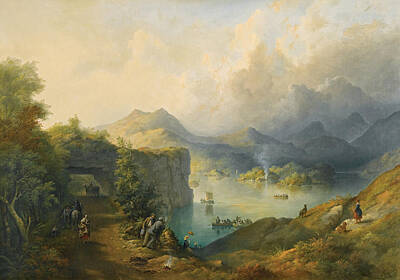  Painting - Upper Lake Killarney Taken From The Tunnel by Richard Brydges Beechey