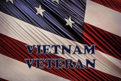 Airplane Patents - USA Military Patriotic Flag Vietnam Veteran by Shelley Neff