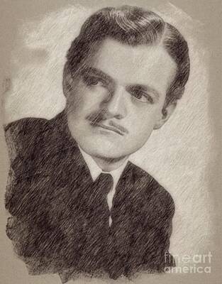 Fantasy Drawings Rights Managed Images - Van Heflin, Actor Royalty-Free Image by Esoterica Art Agency