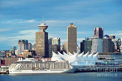 Lime Art - Vancouver skyline Canada by John Greim