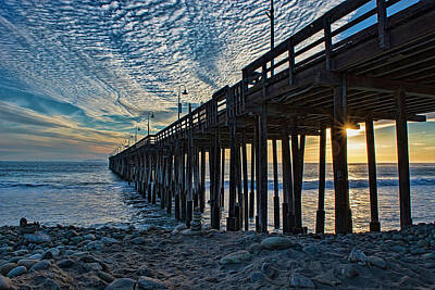 Gary Grayson Pop Art - Ventura Pier At Sundown 003 by Jay Billings