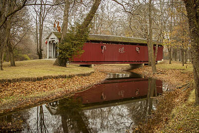 Music Royalty-Free and Rights-Managed Images - Vermont/Kokomo covered bridge by Jack R Perry