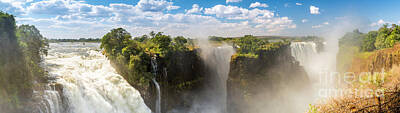 Ocean Diving - Victoria Falls Africa Panorama by THP Creative
