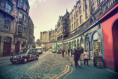Comics Photos - Victoria Street in Edinburgh by Marc Henderson