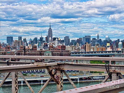On Trend Breakfast Royalty Free Images - View from Brooklyn Bridge Royalty-Free Image by Mariola Bitner