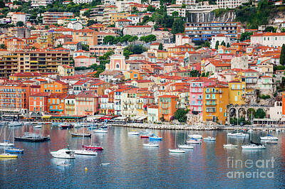 Transportation Royalty-Free and Rights-Managed Images - Villefranche-sur-Mer on French Riviera by Elena Elisseeva