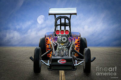 Chocolate Lover - Vintage AA Fuel Altered Drag Car I by Dave Koontz