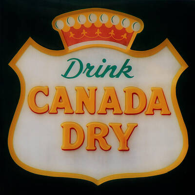 Legendary And Mythic Creatures Rights Managed Images - Vintage Canada Dry Sign 3 Royalty-Free Image by Andrew Fare