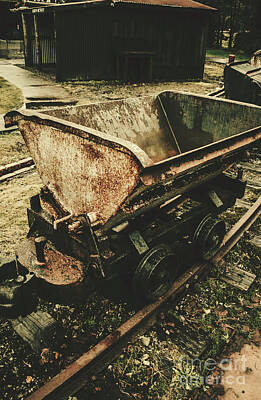 Vintage Oldsmobile - Vintage toned mine cart by Jorgo Photography