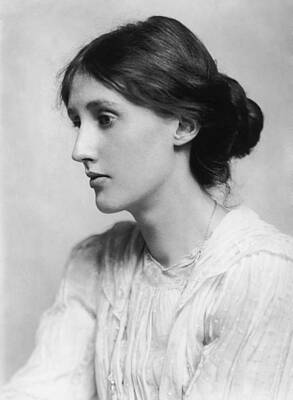 Portraits Royalty-Free and Rights-Managed Images - Virginia Woolf Portrait - 1902 by War Is Hell Store
