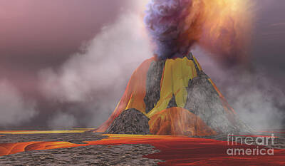 Curated Travel Chargers - Volcanic Lands by Corey Ford