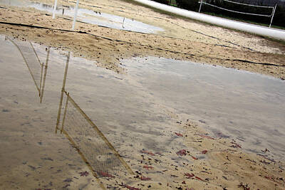 Zen Garden - Volleyball Courts After The Rain by Cora Wandel