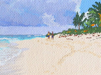 Fun Facts - Walk on an Anguilla beach by Art By Margaret