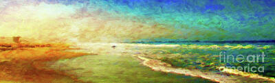 Impressionism Photo Rights Managed Images - On The Beach Royalty-Free Image by Jerome Stumphauzer