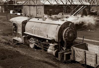 Beer Photos - Wanamie Pennsylvania Coal Mine Locomotive Lokey 1969... by Arthur Miller