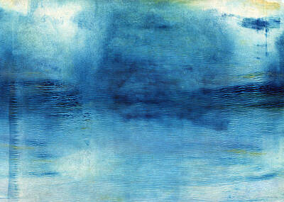 Underwater With Enric Gener - Wash Away- Abstract Art by Linda Woods by Linda Woods