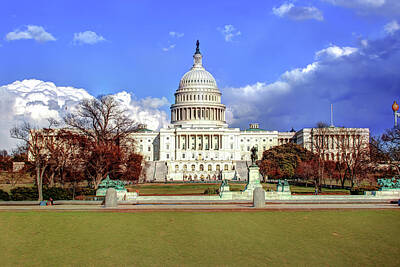 Cities Royalty-Free and Rights-Managed Images - Washington DC Capitol Building by Gregory Ballos