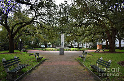 Politicians Photo Royalty Free Images - Washington Park, Charleston, Sc Royalty-Free Image by Skip Willits