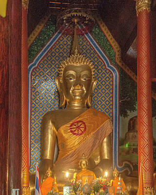 Outdoor Graphic Tees - Wat Chomphu Phra Wihan Principal Buddha Image DTHCM1212 by Gerry Gantt