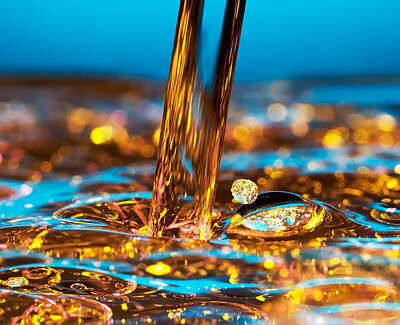 Abstract Royalty-Free and Rights-Managed Images - Water And Oil by Setsiri Silapasuwanchai