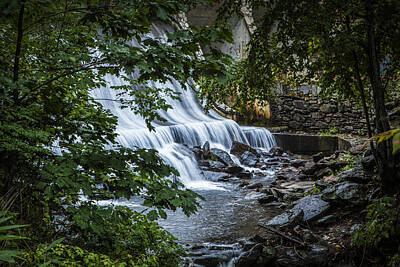 Modern Man Air Travel - Waterfall on the Creek by Greybeard in Montreat by Randall Nyhof