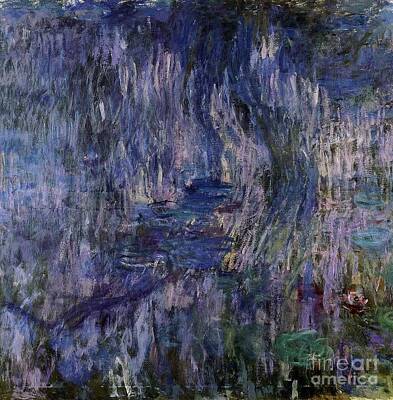 Staff Picks - Waterlilies, Reflection Of Weeping Willows by Monet