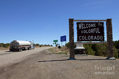 Staff Picks Rosemary Obrien - Welcome to Colorado road sign by Anthony Totah