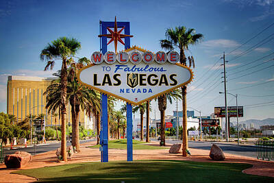 Periodic Table Of Elements - Welcome To Vegas Knights Sign by Ricky Barnard