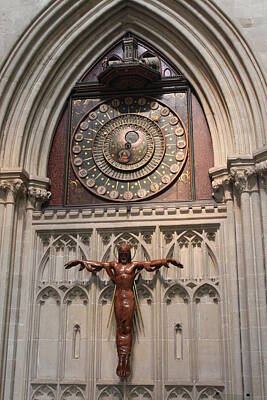 1920s Flapper Girl - Wells Cathedral Geocentric Clock by Lauri Novak