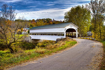 Music Royalty-Free and Rights-Managed Images - Westport covered bridge by Jack R Perry