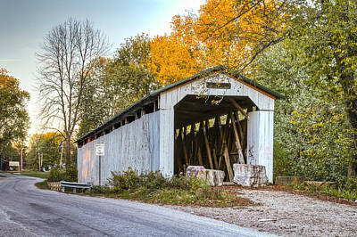 Music Royalty-Free and Rights-Managed Images - Wheeling covered bridge by Jack R Perry