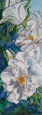 Roses Paintings - When Only Flowers Will Do by Cheryl Wallace