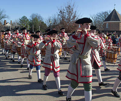 Musicians Photo Rights Managed Images - Williamsburg Fife and Drum Corps 05 Royalty-Free Image by Teresa Mucha