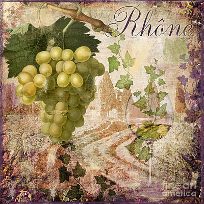Food And Beverage Royalty-Free and Rights-Managed Images - Wine Country Rhone by Mindy Sommers