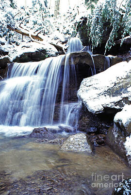 Art History Meets Fashion Rights Managed Images - Winter Waterfall WV Royalty-Free Image by Thomas R Fletcher