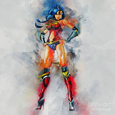 Comics Digital Art - Wonder Woman by Ian Mitchell