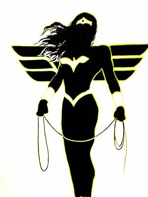 Comics Drawings - Wonder Woman by Moore Creative Images