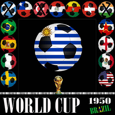 Football Rights Managed Images - World Cup 1950 Champion Royalty-Free Image by Andrew Fare