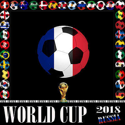 Football Royalty-Free and Rights-Managed Images - World Cup 2018 Champion by Andrew Fare