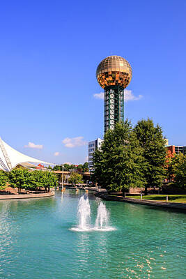Mountain Landscape - Worlds Fair Park Knoxville TN by Chris Smith