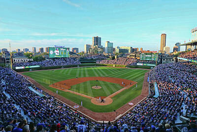 Baseball Royalty Free Images - Wrigley Field - Home of the Chicago Cubs # 4 Royalty-Free Image by Allen Beatty