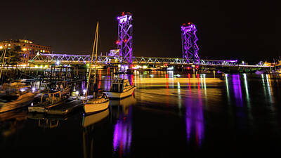Chemical Glassware - WWI Memorial Bridge Purple by Tim Kirchoff
