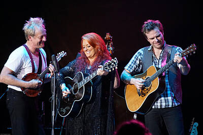 Musician Photos - Wynonna Judd In Concert With Hubby Cactus Moser and Band Guitarist by Mick Anderson