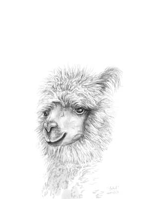 Mammals Drawings - Yakob by Kristin Llamas