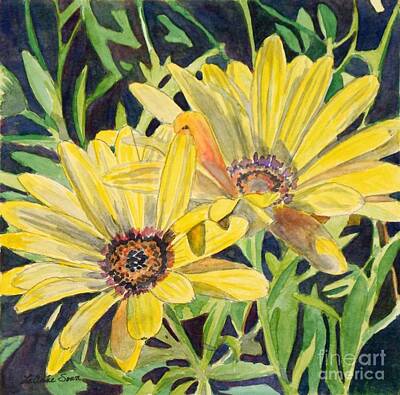 Temples - Yellow Daisy by LeAnne Sowa