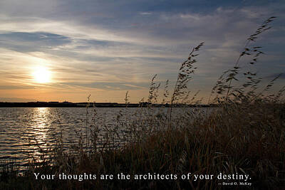 Rico Besserdich Royalty-Free and Rights-Managed Images - Your thoughts are the architects of your destiny by Rico Besserdich