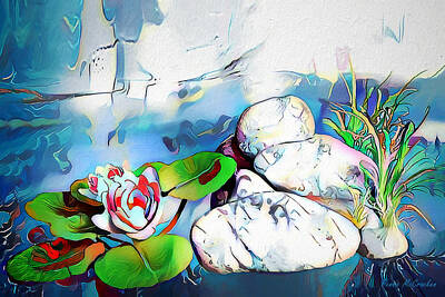 Lilies Digital Art - Zen by Pennie McCracken