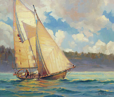War Ships And Watercraft Posters Rights Managed Images - Zephyr Royalty-Free Image by Steve Henderson
